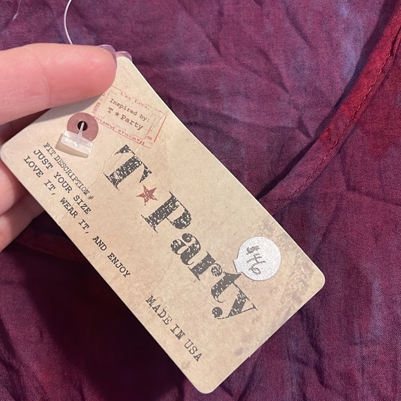 T PARTY dipdye the dye slip on dress size M - Picture 4 of 7